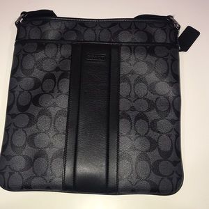 Black Leather Coach Crossbody